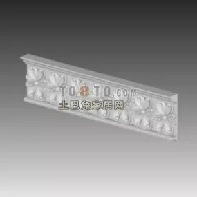 European Ceiling Molding 3d model