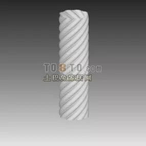 Stone Twist Column 3d model