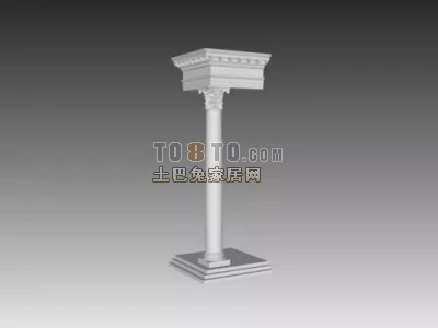 Vintage Colum Rome Architecture 3d model