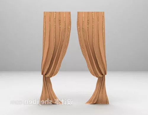 European Curtain Fabric 3d model European Curtain Fabric 3d model