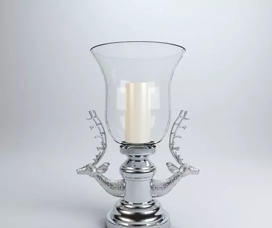 European Deer Head Candlestick 3d model European Deer Head Candlestick 3d model