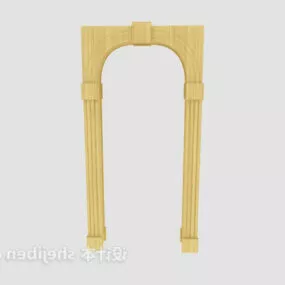 European Door Frame 3d model