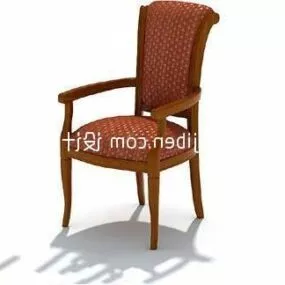 European Fabric Chair Antique Style 3d model