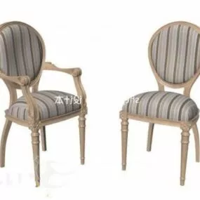 European Fabric Single Seat 3d model