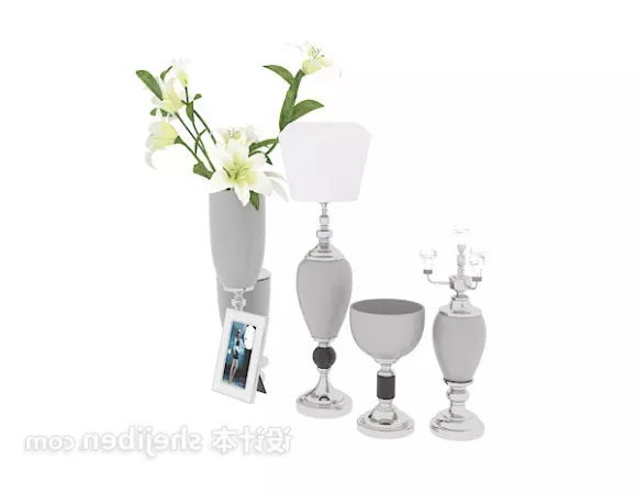 Vase Lotus Flower 3d model