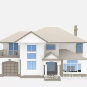 European Country Villa 3d model