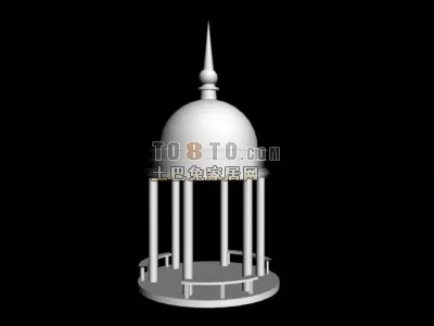 Hexagonal Pavilion Ancient Building 3d model Hexagonal Pavilion Ancient Building 3d model