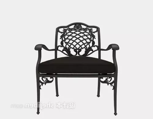 European Iron Leather Single Chair 3d model European Iron Leather Single Chair 3d model