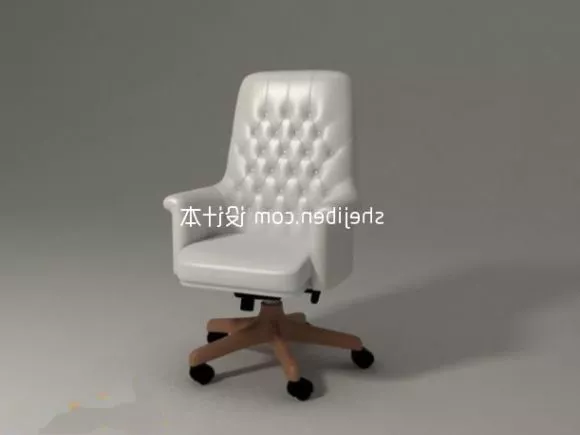 European Leather Boss Chair 3d model European Leather Boss Chair 3d model