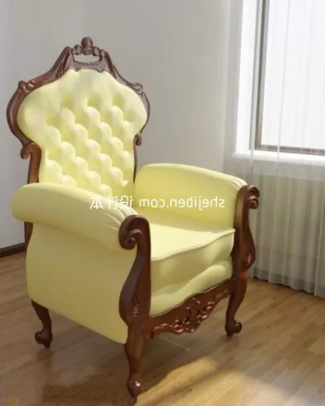 Fabric Sofa Wide Two Seaters 3d model