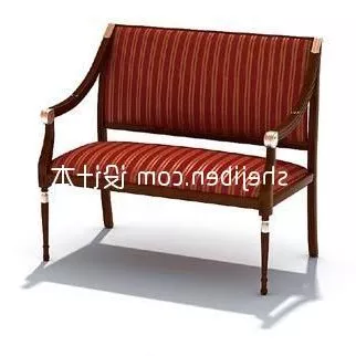 European Classic Lounge Chair 3d model European Classic Lounge Chair 3d model