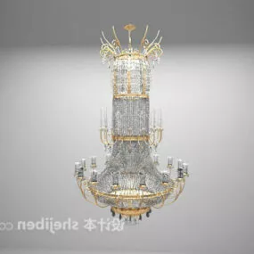 European Luxury Crystal Chandelier 3d model