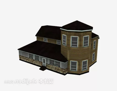 European Luxury Villa 3d model European Luxury Villa 3d model