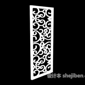 Modern Partition Floral Shape 3d model