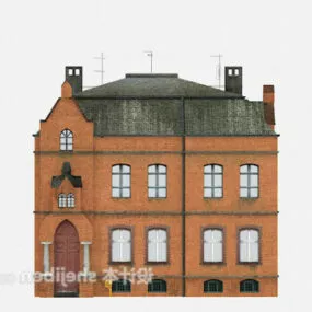 European Old Villa Building 3d model