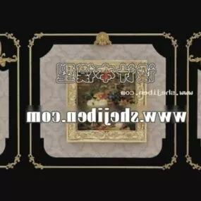 Wall Photo Collage Classic Frame 3d model