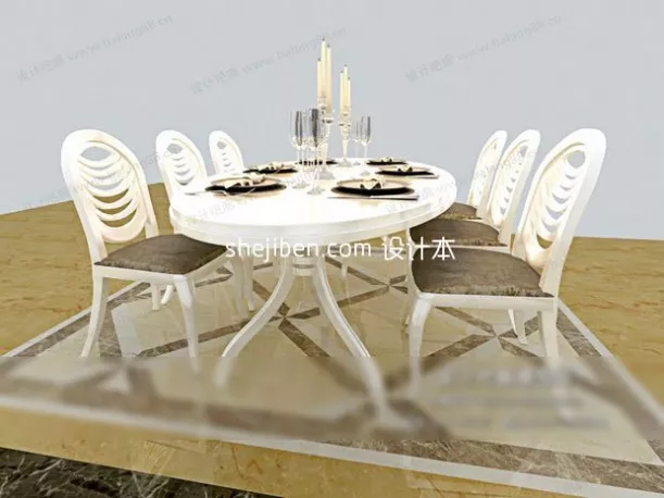 Bar Chair Modern Without Back 3d model