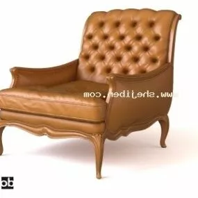 European Single Armchair 3d model