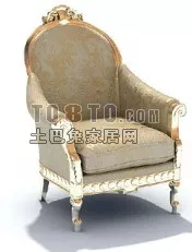 Sofa Sitting With Table 3d model