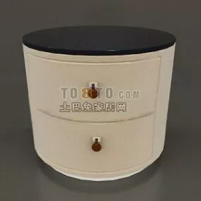 Round Low Cabinet 3d model