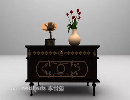 European Style Classical Entrance Cabinet 3d model European Style Classical Entrance Cabinet 3d model