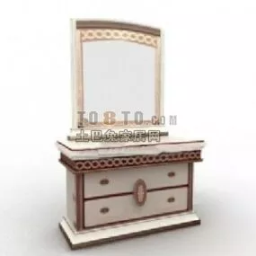 Makeup Table European Style 3d model