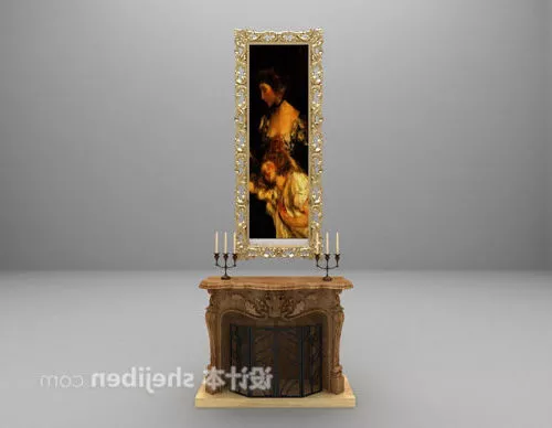 Woodroffe Painting Frame 3d model