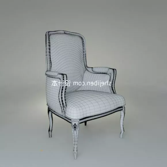European Style Single Sofa Chair V1 3d model European Style Single Sofa Chair V1 3d model