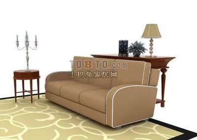 Ceiling Lamp Circle Shade With Steel Cover 3d model