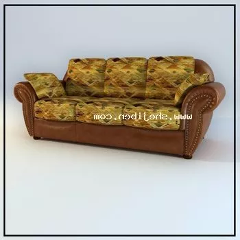 Old Vintage Sofa Textile 3d model Old Vintage Sofa Textile 3d model