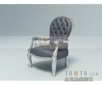 Two Seats Sofa Fauteuil 3d model