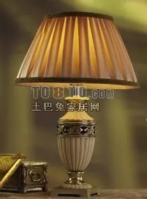 European Table Lamp Classic Style 3d model