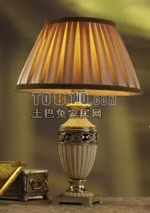 European Table Lamp Classic Style 3d model European Table Lamp Classic Style 3d model