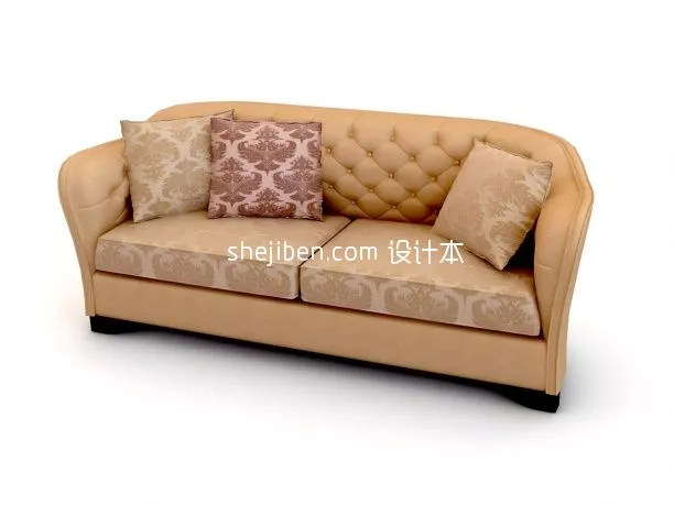 Sofa Klerk Three Seats 3d model