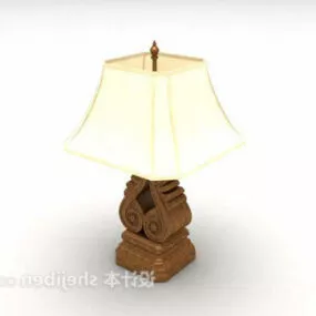 European Vintage Table Lamp V1 3d model