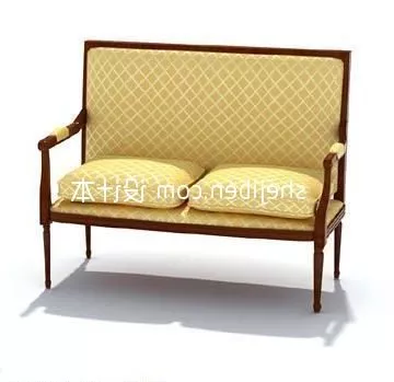 European Side Sofa Chair 3d model European Side Sofa Chair 3d model