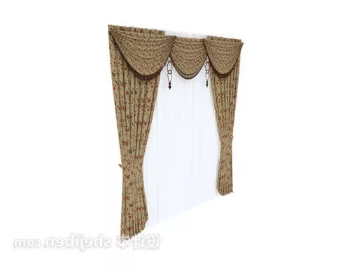 Curtain Modern Style 3d model