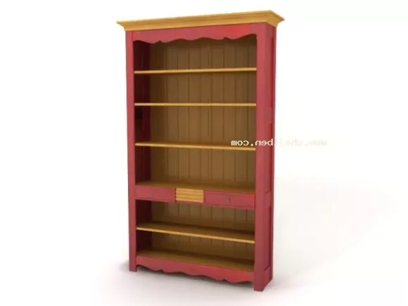 Wardrobe Carved Line Decoration 3d model