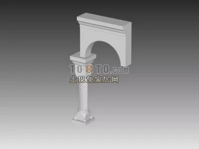 European Column Component 3d model