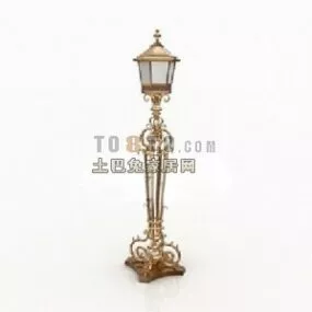 Exquisite Retro Floor Lamp 3d model