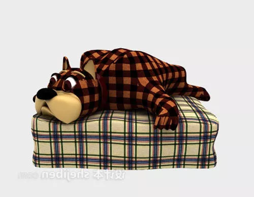 Fabric Children Animal Toy 3d model Fabric Children Animal Toy 3d model