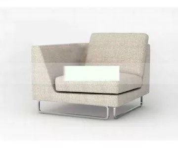 Bench Seat Sofa Fabric Material 3d model