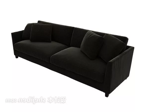 Dark Fabric Modern Sofa 3d model Dark Fabric Modern Sofa 3d model