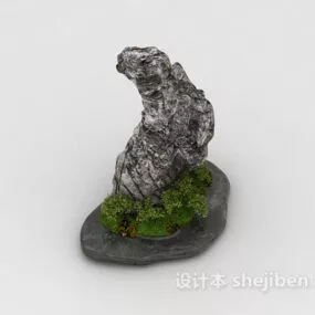 Garden Mountain Stone Decorative 3d model