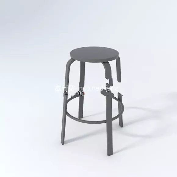 Cage Stool Table 3d model