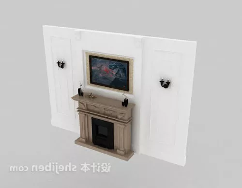 Fireplace Wall Decor 3d model Fireplace Wall Decor 3d model