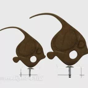 Fish Sculpture Decorative 3d model