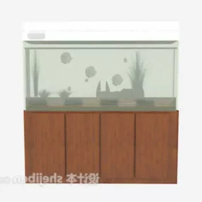 Rectangular Fish Tank 3d model
