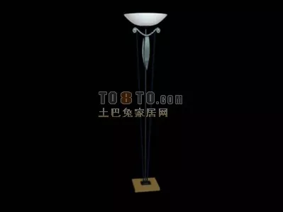 Ceiling Lamp With 4 Bulbs 3d model