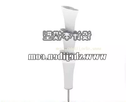 Floor Lamp Stylized Shade 3d model Floor Lamp Stylized Shade 3d model